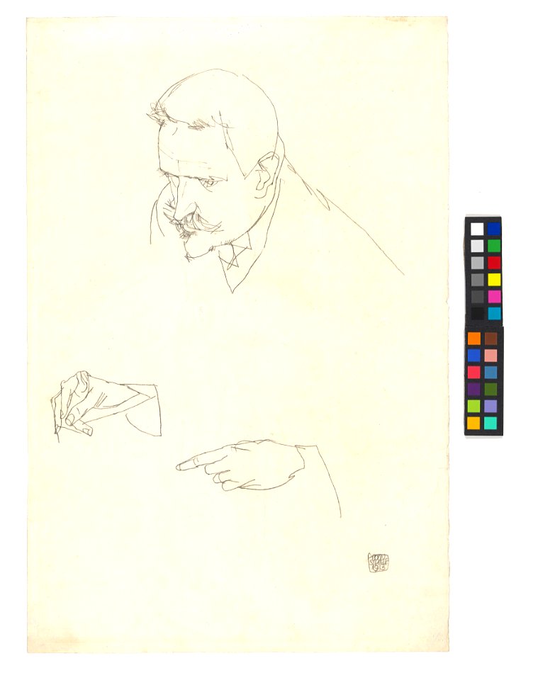 Schiele - Heinrich Benesch (recto), 95465, 1913