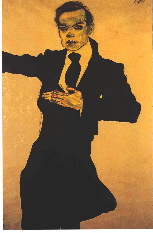 Schiele - Bildnis Max Oppenheimer - 1910
