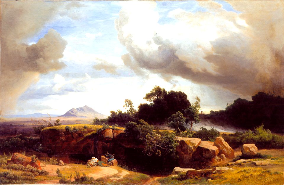 Schirmer, Heranziehendes Gewitter