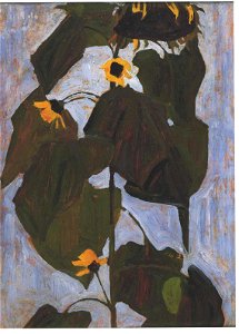Schiele - Sonnenblumen 2