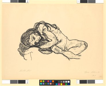 Schiele - Mädchen, 116203, 1918