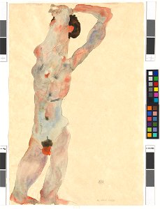 Schiele - Männlicher Akt, 115160, 1912