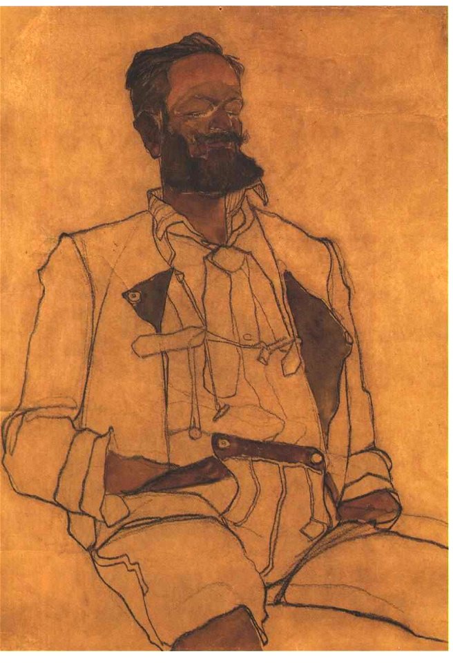 Schiele - Bildnis eines Herren - Carl Reininghaus