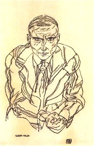 Schiele - Bildnis Robert Müller - 1918