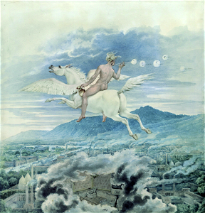 Karl Friedrich Schinkel Allegorie auf Beuth, den Pegasus reitend, 1837