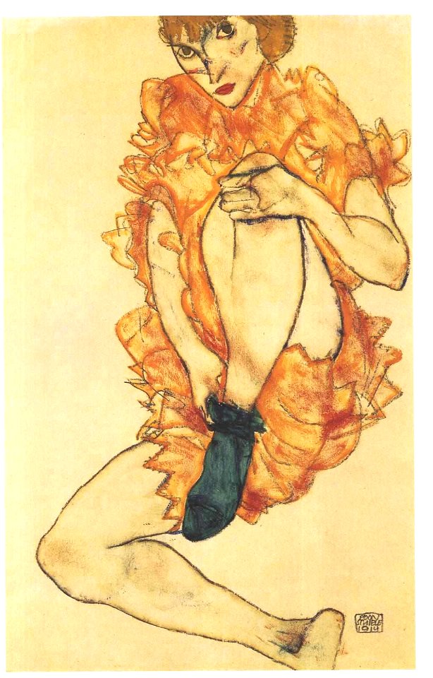 Schiele - Der grüne Strupf - 1914
