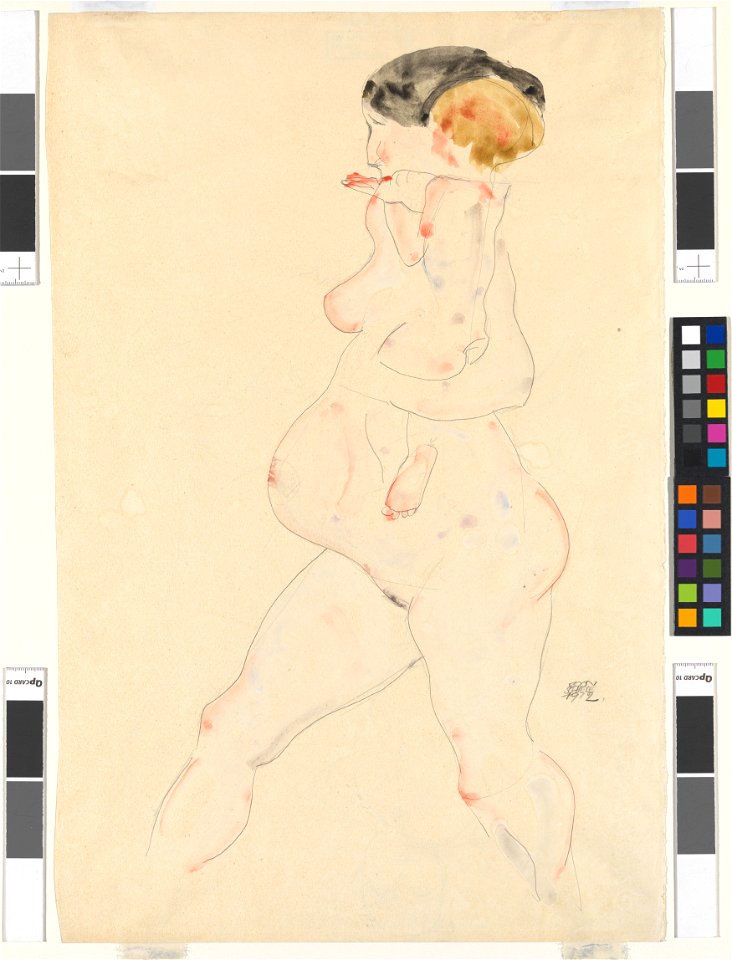Schiele - Schwangere Frau mit Kind auf dem Arm, 115153, 1912