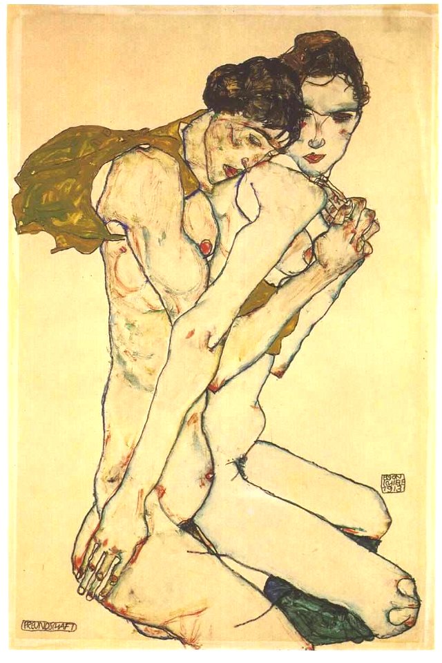 Schiele - Freundschaft - 1913