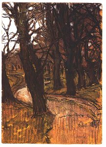 Schiele - Herbstlicher Auwald - 1907
