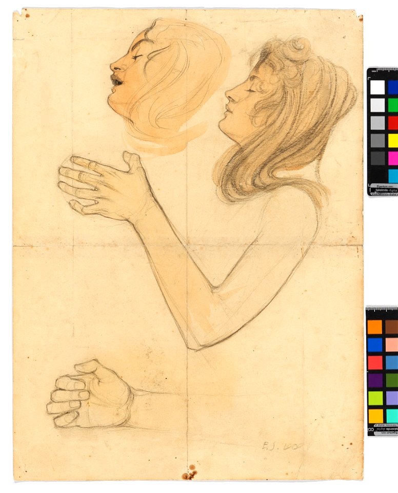 Schiele - Studien der Schwester des Künstlers, Gertrude Schiele, 304981, 1909