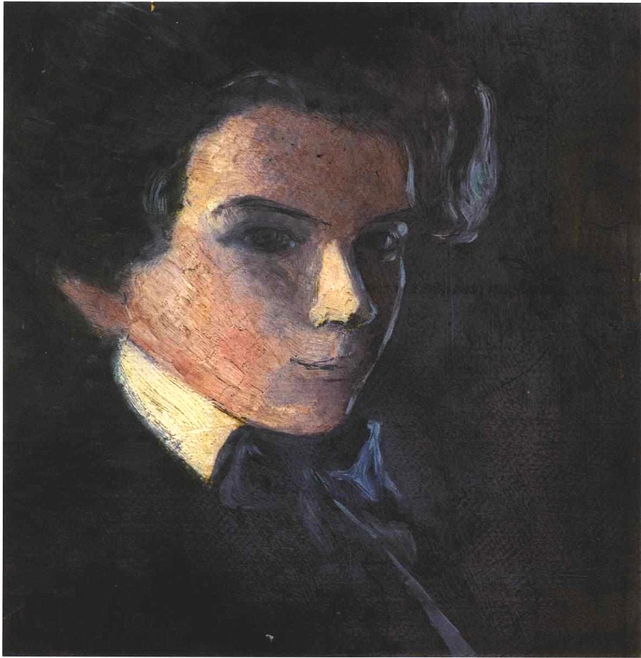 Schiele - Selbstbildnis nach Rechts