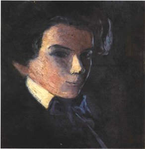 Schiele - Selbstbildnis nach Rechts