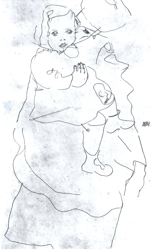Schiele - Mutter mit Kind - 1912