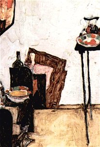 Schiele's Room in Neulengbach (detail). Free illustration for personal and commercial use.