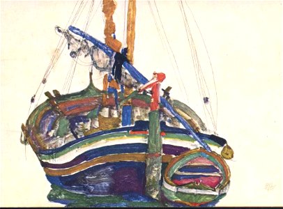 Schiele -Triestiner Fischerboot - 1912