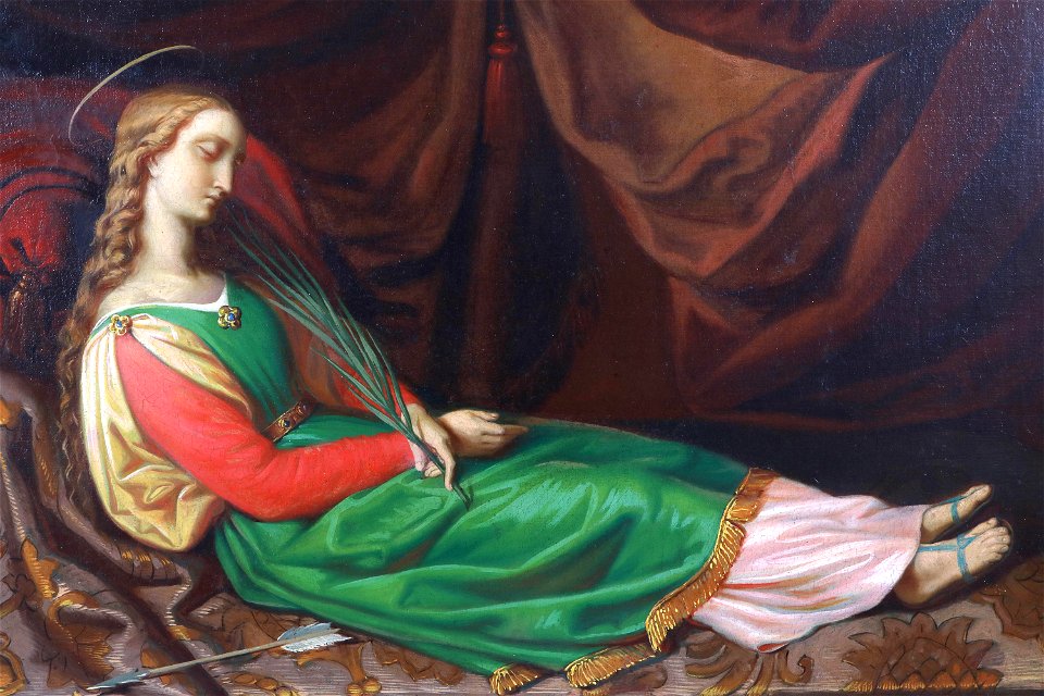 Schlafende heilige Ursula