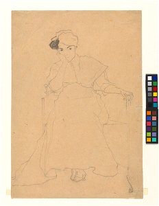 Schiele - Sitzende, 115161, 1908