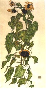 Schiele - Sonnenblumen - 1917