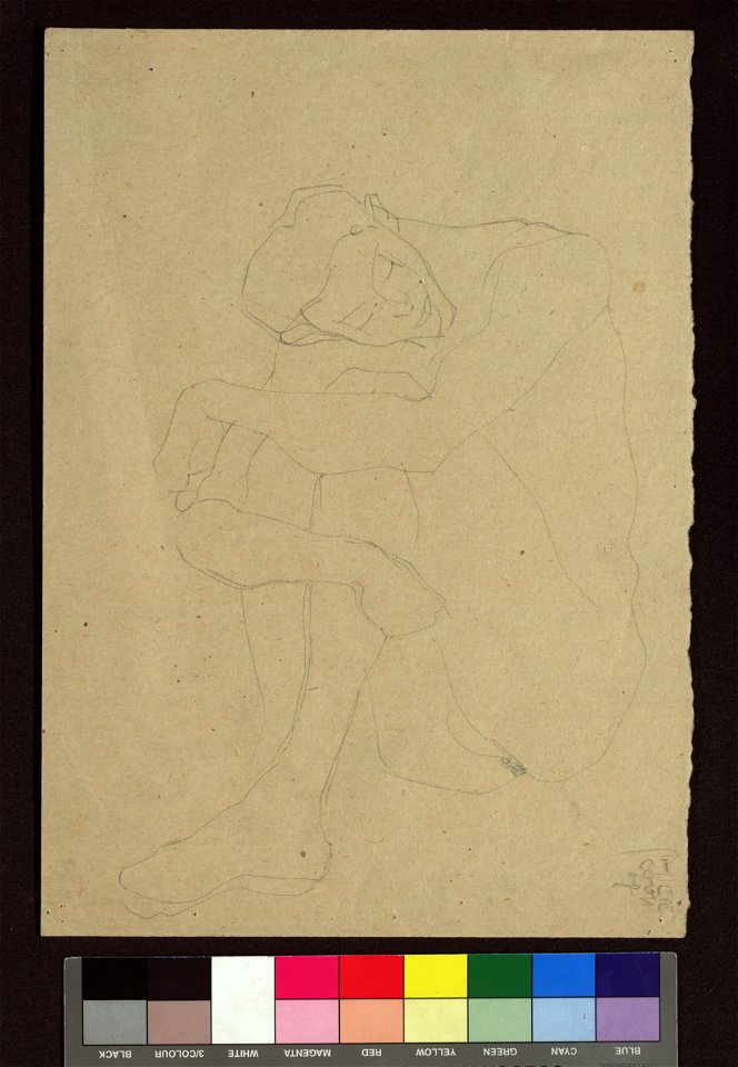 Schiele - Männlicher Akt, 115156, 1908
