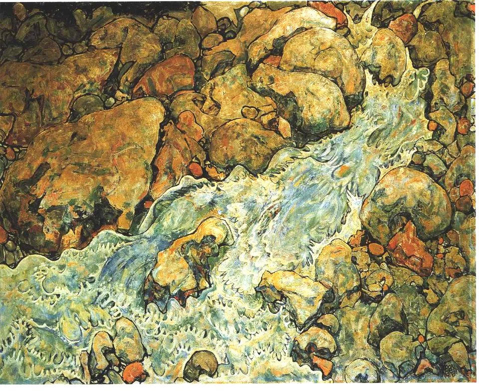 Schiele - Wildbach - 1918