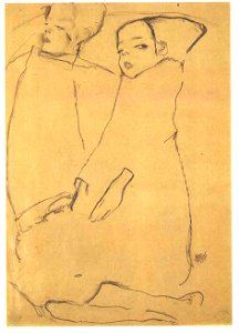 Schiele - Zwei kleine Mädchen - 1911