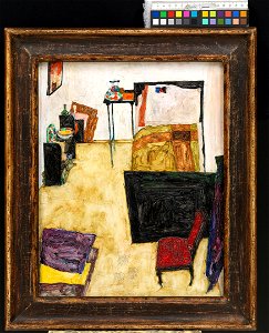 Schiele - Mein Wohnzimmer (Das Zimmer des Künstlers in Neulengbach), 1911