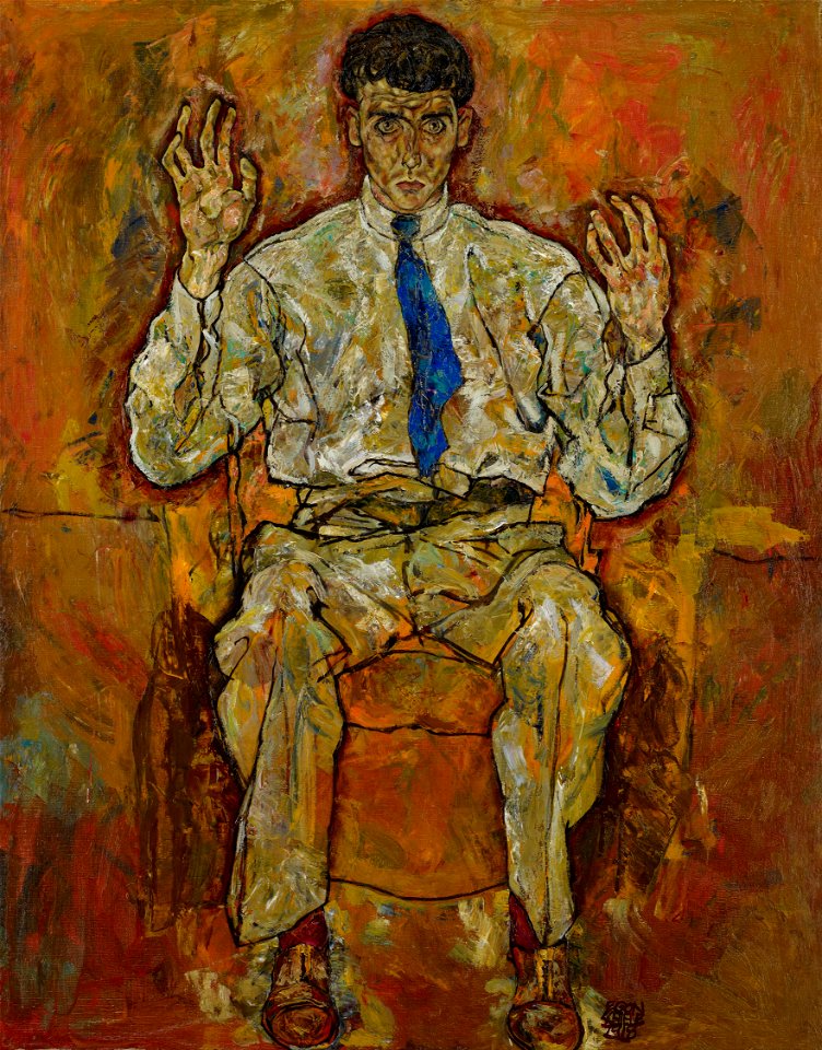 Egon Schiele - Portrait of Paris von Gütersloh (1887-1973) - Google Art Project