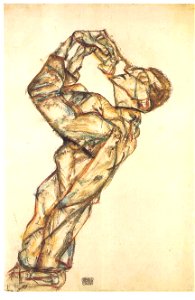 Schiele - Pierrot Selbstbildnis - 1914
