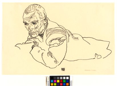 Schiele - Porträt Johannes Fischer, 115166, 1918