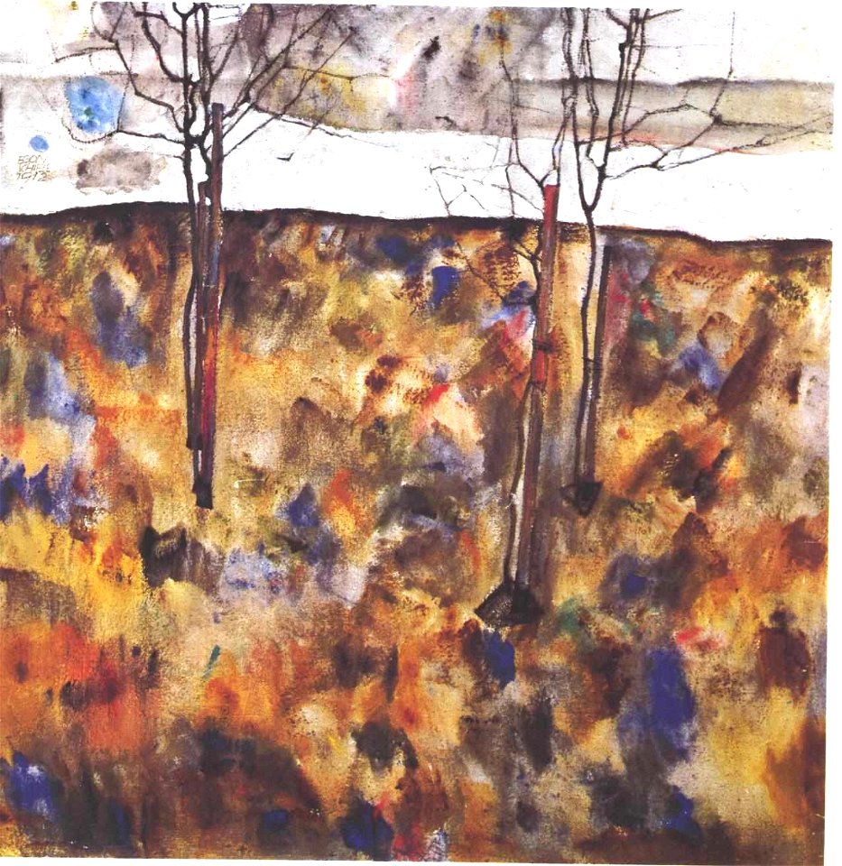 Schiele - Winterbäume - 1912