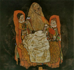 Egon Schiele - Mère avec deux enfants