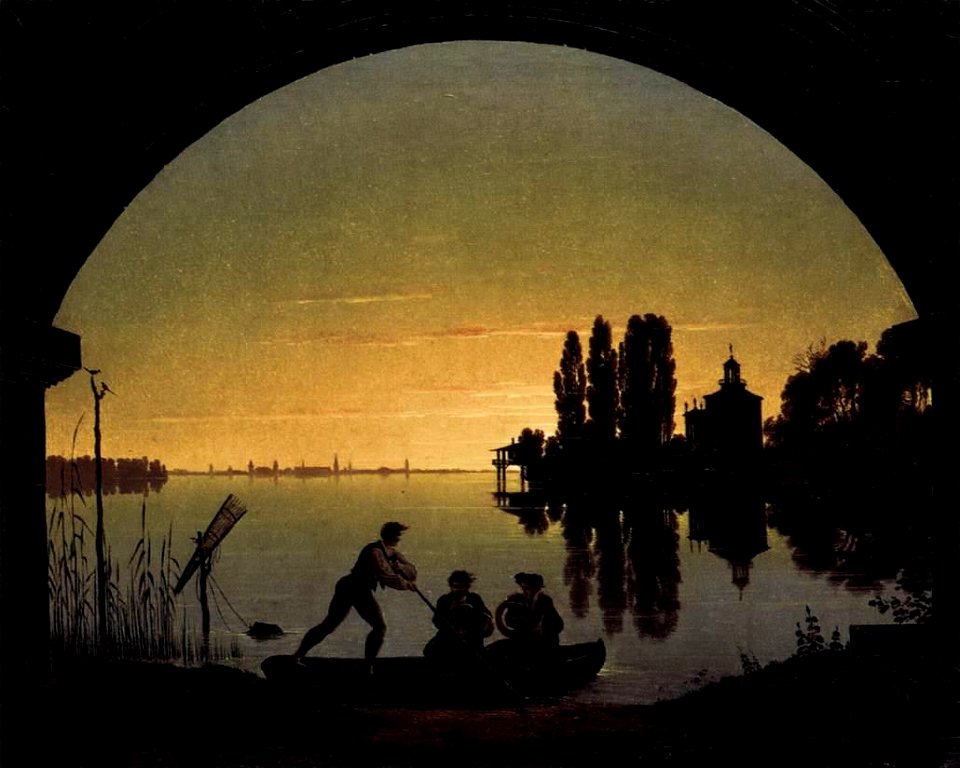 Karl Friedrich Schinkel - The Banks of the Spree near Stralau - WGA20998
