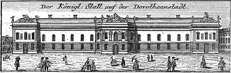 Schleuen - Königl. Stall 1757