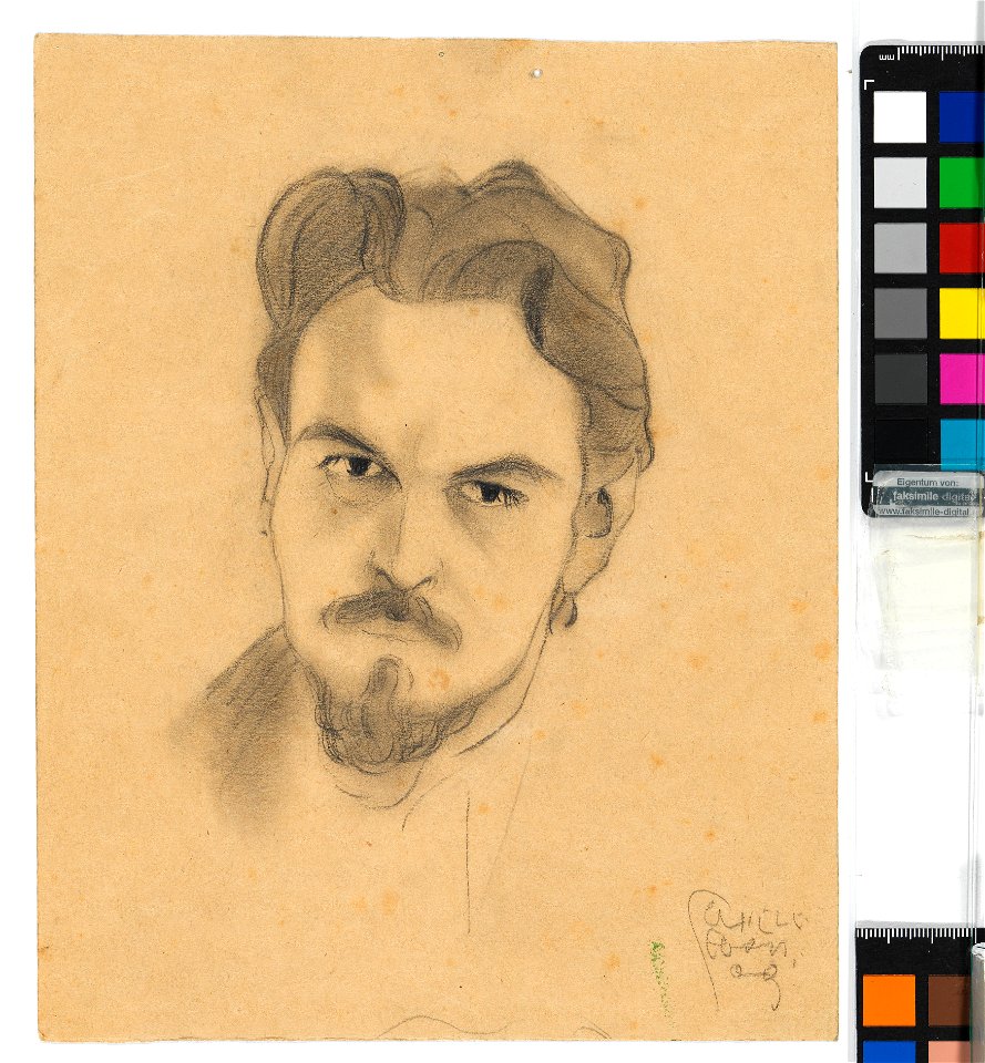 Schiele - Porträtstudie Anton Peschka, 304945, 1909