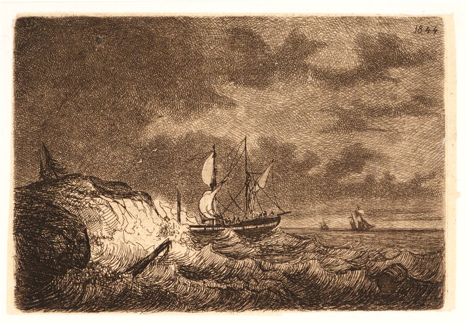 Schip op zee, objectnr A 14278
