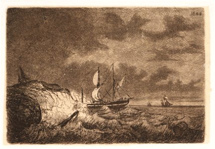 Schip op zee, objectnr A 14278