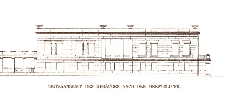 Schloss Glienicke Fassade Schinkel seitlich