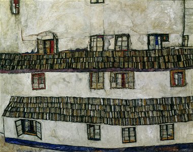 Egon Schiele - Fensterwand (1914)