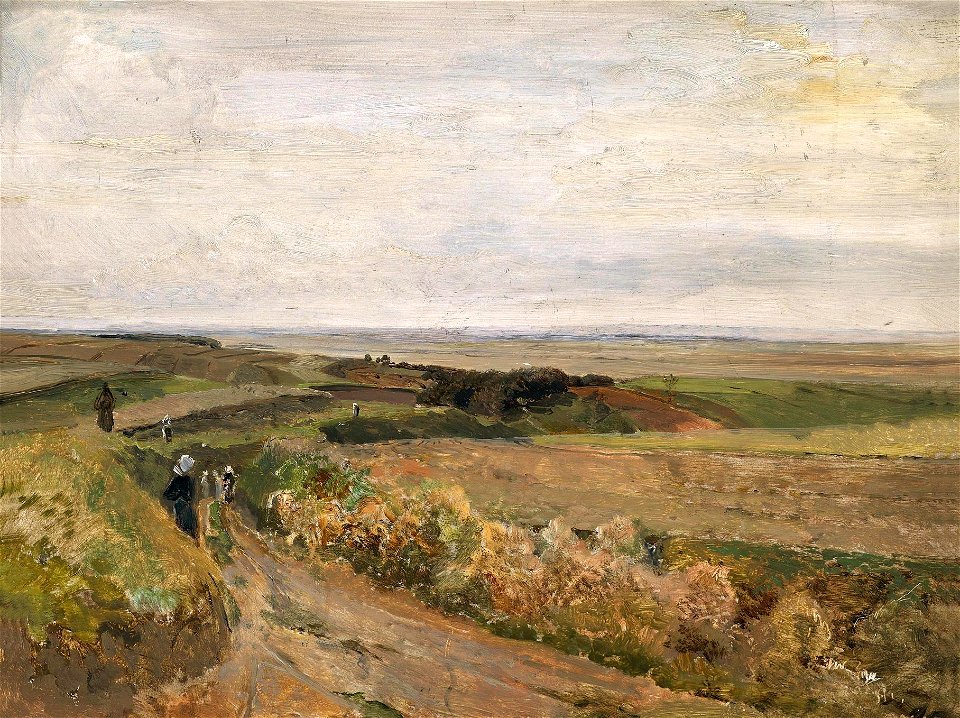 Emil Jakob Schindler - Flachlandschaft bei Plankenberg (ca. 1889)