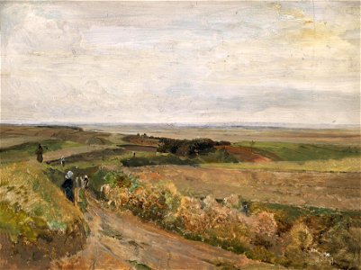 Emil Jakob Schindler - Flachlandschaft bei Plankenberg (ca. 1889)