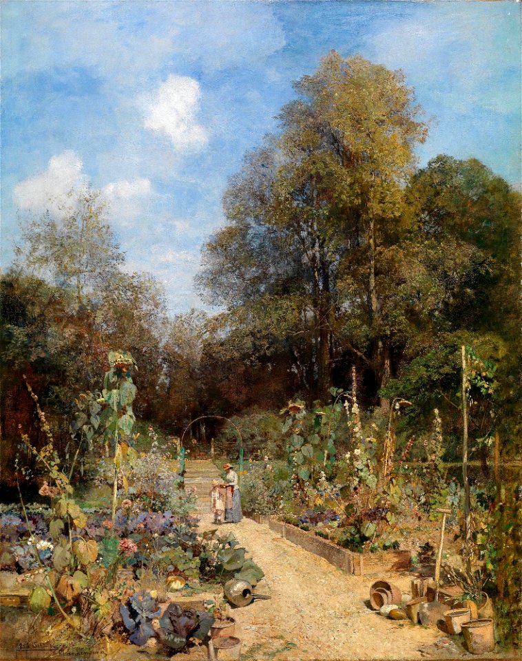 Emil Jakob Schindler - Garten in Plankenberg (1886)