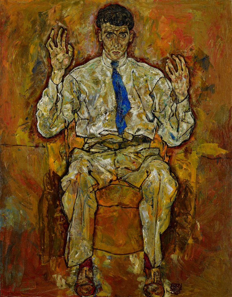 Egon Schiele - Porträt des Albert Paris von Gütersloh