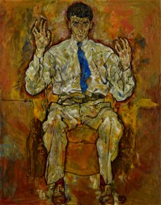 Egon Schiele - Porträt des Albert Paris von Gütersloh