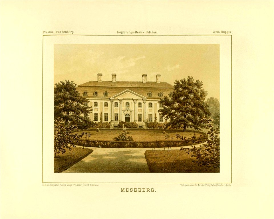 Schloss Meseberg Sammlung Duncker