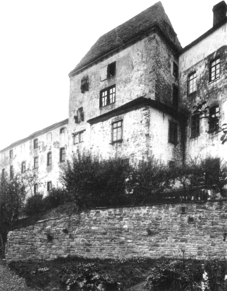 Schloss Fürstenberg mit Schlossterrassen 1903