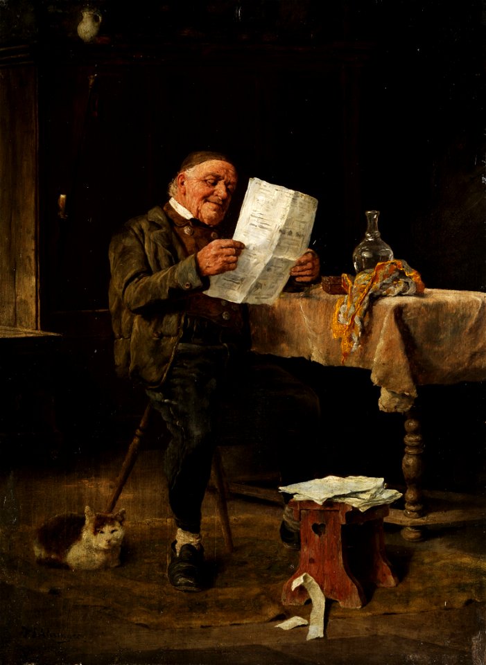 Felix Schlesinger Die Zeitungslektüre