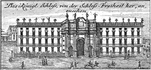 Schleuen - Königl. Schloss 1757