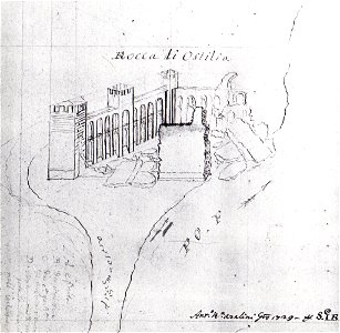 Schizzo della Rocca di Ostiglia