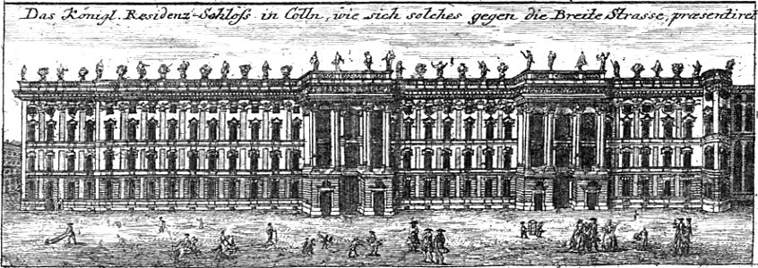 Schleuen - Königl. Residenz-Schloss 1 1757