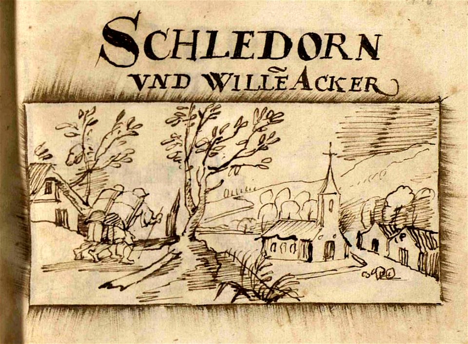 Schledorn und Willëacker by Jean Bertels 1597